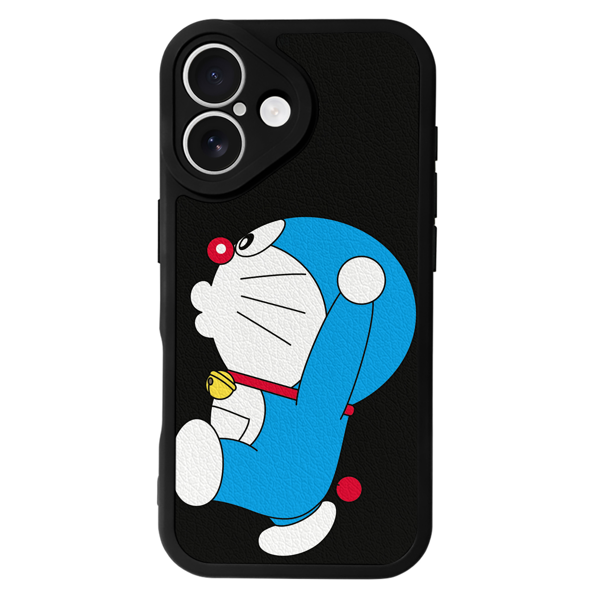 （画像用） ドラえもん Doraemon 【iPhone 16シリーズ対応】シリコンスマホケース（レザー調） 材質：シリコン